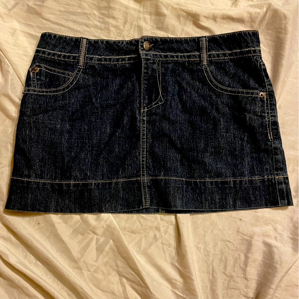 Womens size 5 denim So Wear It Declare It mini skirt